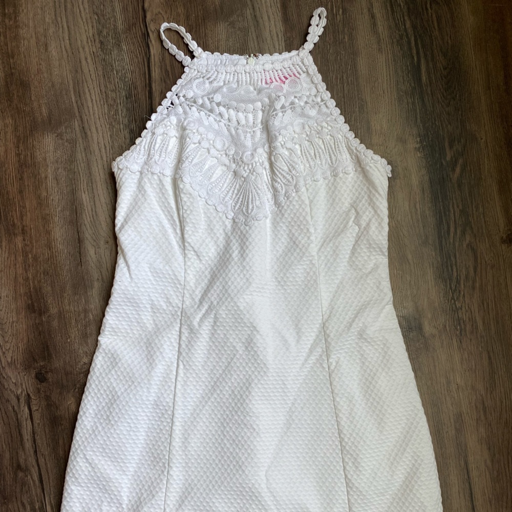 Lilly Pullitzer White Halter Minidress
